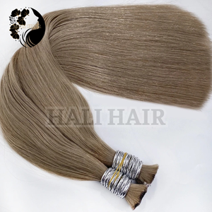 Extensiones humanas alineadas de cutícula recta vietnamita 100% a granel de alta calidad teñidas suave sedoso Super doble dibujado - Product Image 2