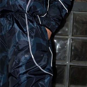 Wholesale Custom Made Winter Printed Nylon <b>Men</b> Windbreaker Set Baggy Oversize Running Jogging Reflector Tracksuit Windproof - Product Image 3
