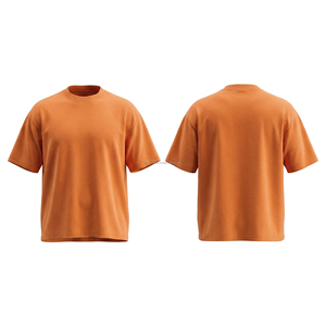 T-shirt de fitness unisexe 100 % coton à manches courtes, imprimé personnalisé, motif uni, col style streetwear, promotionnel, respirant - Product Image 5