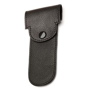 Handmade Blue Leather Men's <b>Travel</b> Case for Double Edge Safety <b>Razor</b> with Stainless Steel Blade Customizable Color & Logo - Product Image 1