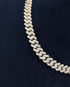Collar Cubano de Plata S925 con Moissanita, Listo para Enviar en 2026, Gran Venta, Apto para Hombres y Mujeres - Product Image 2