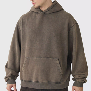 <b>Men's</b> High Quality Heavyweight Cotton Streetwear Fleece Hoodies Custom 400-500 Gsm All Colors Oversized Hoodies - Product Image 1