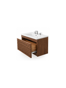 Modern Wooden <b>Bathroom</b> Vanity Cabinet with Minimalist Design and White Ceramic Sink <b>Furniture</b> for Home Hotel and Apartment - Product Image 5