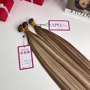 Extension de cheveux Remy à double balayage de 20 pouces haute qualité 4Q/4Q + 60 extensions de cheveux humains à pointe plate en kératine brute vietnamienne - Product Image 4