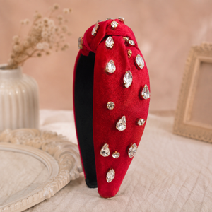 Serre-têtes perlés faits main personnalisés tendance, serre-têtes perlés brodés à la main avec strass, accessoires de mode pour cheveux - Product Image 1