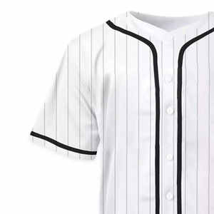Camisetas de Béisbol al por Mayor, Personalizadas, Transpirables, de Malla de Poliéster/Algodón, con Botones, Tallas Grandes, Unisex - Product Image 4