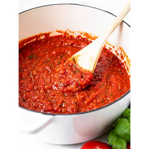 Pâte de tomate en conserve pour pizza, emballée en boîte métallique, pour le marché de la restauration, de l'industrie et de l'exportation - Product Image 5