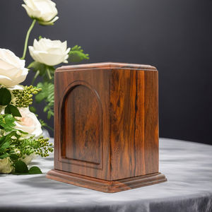 Best Price Wholesale Solid <b>Wood</b> MDF Cremation <b>Urn</b> Durable <b>for</b> Adult <b>Ashes</b> From Vietnam Manufacturer Funeral Supplies - Product Image 4