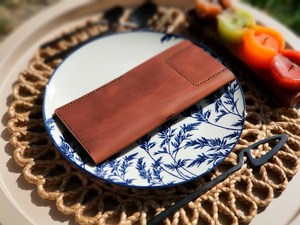 Porte-billets en cuir véritable à faible MOQ, présentoir de factures de restaurant, avec logo personnalisé en relief, carnet de paiement pour serveur LBH-0070 - Product Image 6