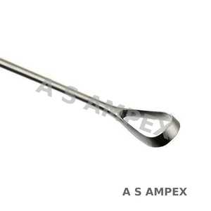 Cureta Uterina Sims de Alta Calidad, 26 cm, Afilada/Inocosa, de Acero Inoxidable, Instrumentos de Ginecología y Obstetricia - Product Image 2