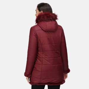 Abrigo Largo Acolchado de Nailon Tafetán para Mujer, con Plumón de Pato, Resistente al Agua, Bolsillos Laterales, Logotipo Personalizado, Moda Urbana - Product Image 4