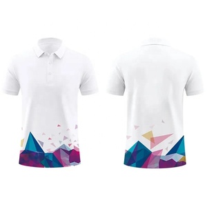 Camiseta de Manga Corta Blanca y Azul para Hombre, con Estampado, Transpirable, de Punto, Corte Regular, Informal, con Estampado por Sublimación, Ecológica, de Secado Rápido - Product Image 4