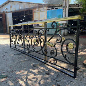 Barandilla de Escalera de Hierro Forjado Hecha a Mano, Pasamanos de Hierro Personalizado, Balaustrada Metálica Decorativa para Villas y Mansiones - Product Image 3