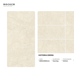 กระเบื้องพอร์ซเลนแกะสลักลายดีไซน์เนอร์ ขนาด 600x1200 มม. 60x120 ซม. 24x48 นิ้ว รูปแบบขนาดใหญ่ ผิวสัมผัสสำหรับตกแต่งบ้านสมัยใหม่และพื้นที่เชิงพาณิชย์ - Product Image 1