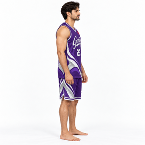 Uniforme de baloncesto deportivo que ofrece comodidad ligera, transpirabilidad, rendimiento y excelente flexibilidad durante los partidos. - Product Image 4