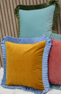 Luxury Velvet Ruffle Cushion Cover Decorative <b>Throw</b> Pillow Cover Soft Plush Home Sofa Bed Decor Wholesale Manufacturer - Product Image 5
