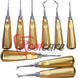 Último Set Premium de Cuidado Radicular Dental, Kit de Elevadores de Raíces de 7 Piezas con Recubrimiento Dorado, Implantes Manuales Quirúrgicos Clase I CE - Product Image 3