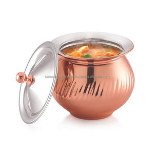 Elegante SERVICIO DE ACERO INOXIDABLE Handi diseño tradicional hecho a mano para servir delicioso arroz al curry y más a un precio asequible - Product Image 4