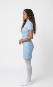 Jupes de travail pour infirmières, ensembles de jupes professionnelles pour médecins et infirmières d'hôpital, jupes à col montant, personnalisation du haut et de la jupe - Product Image 4