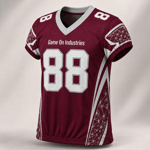 Wholesale Custom American Football Jersey and Padded Pants Set Sublimation Team Uniform Breathable Athletic Sportswear - Product Image 4