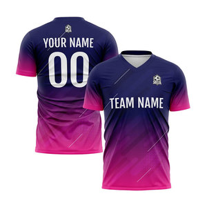 Camiseta de Fútbol Personalizada de Alta Calidad para Hombre, para Entrenamiento, Nuevo Diseño, Impresión por Sublimación, Precio Bajo al por Mayor - Product Image 4