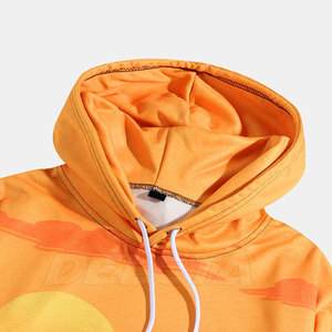 Sweat-shirts à capuche personnalisés en coton molletonné pour hommes, coupe-vent, collection 2026, sublimation - Product Image 3
