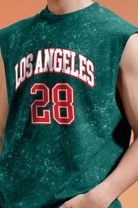 <b>Men's</b> <b>Green</b> Sleeveless Tank O-Neck Casual Graphic Printed Breathable Polyester Sportwear Oversized 100% Cotton tank-<b>top</b> - Product Image 6