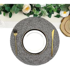 Set di 6 Tovagliette Intrecciate Spesse da 15 Pollici, Antiscivolo, Lavabili, per Tavolo da Pranzo - Product Image 3