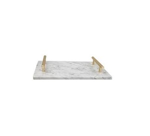 Plateau en marbre blanc 100% naturel, design personnalisé, plateau de service en marbre pour la maison, les fêtes et les dîners, prix de gros, plateau de rangement alimentaire - Product Image 2