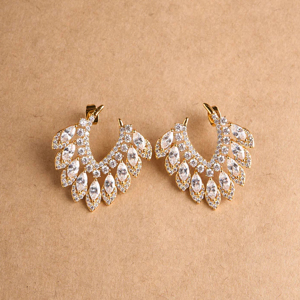 Luxury Women 925 <b>Silver</b> Diamond Chandelier <b>Earrings</b> Round Brilliant Cut <b>Wedding</b> Jewelry - Product Image 1