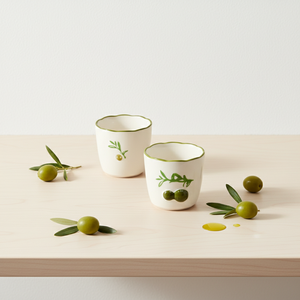 Taza de Té de Porcelana Fina de Primera Calidad 3460983CUPD-0.2, Nueva, con Estampado de Rama de Olivo y Frutas - Product Image 2