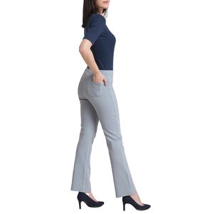 Pantalones de Mujer Transpirables, Elásticos, de Cintura Alta, Pierna Ancha, Antiarrugas, Ecológicos, de Nailon/Algodón/Poliéster/Spandex, para Oficina - Product Image 4