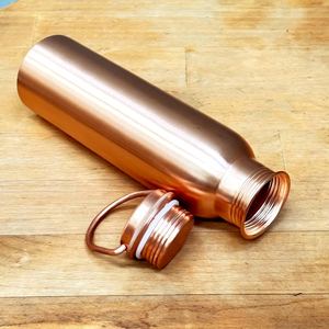 Handmade Pure <b>Copper</b> <b>Drinking</b> <b>Bottle</b> for Daily Use - Product Image 6