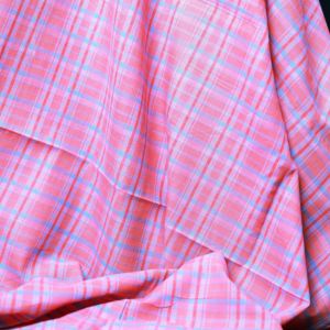 Precio al por Mayor, Tela 100% Orgánica de Algodón Khadi Tejida a Mano, Ecológica, a Cuadros, 60GSM, Ligera, Transpirable, de Secado Rápido, 150D - Product Image 3