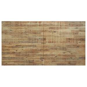 Table à manger en bois d'acacia massif marron et noir 67 x 35 pouces - Product Image 5