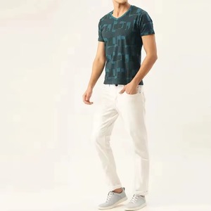 เสื้อยืดแขนสั้นผู้ชายสีตามสั่ง ดีไซน์ล่าสุด ผ้าฝ้าย 100% เสื้อยืดแฟชั่นคุณภาพสูงสำหรับผู้ชาย - Product Image 4