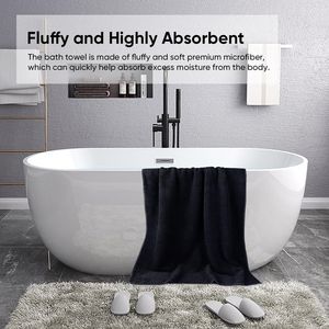 Ultra Soft <b>Microfiber</b> Bath <b>Towel</b> Set 2 Pack (27 X 54 Inches) Lightweight Quick Drying Highly Absorbent Sports <b>Towels</b> - Product Image 3