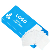 Feuilles de lessive solides naturelles biodégradables écologiques à haute mousse personnalisées - Bandes de détergent portables pour le voyage pour vêtements