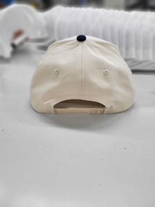 Fabriqué en usine au Vietnam, casquette de baseball structurée à 5 panneaux bicolore avec logo brodé 3D personnalisé et corde, style sportif quotidien - Product Image 3