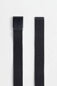 Black Cotton <b>Web</b> <b>Belt</b> Adjustable One Size Tactical Strap 3.5cm Custom Logo for <b>Men</b> and Boys Casual Outdoor Use - Product Image 3