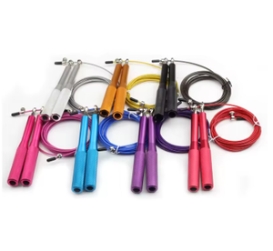 Corde à sauter réglable en alliage d'aluminium avec roulement, 2,5 m, pour exercice à domicile, entraînement physique, unisexe - Product Image 1