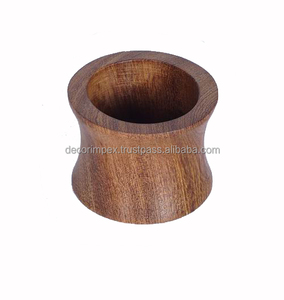 Vente chaude Rond de serviette en bois fait à la main écologique design moderne porte-rond de serviette de fête de mariage Mariage décoratif - Product Image 5