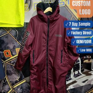 Full Zip Sherpa <b>Lined</b> Waterproof Long Sports <b>Coat</b> Hooded Custom Logo OEM ODM Wholesale - Product Image 1