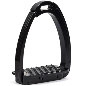 Estribos para Caballo, Par de Estribos de Acero Inoxidable Reutilizables con Diseño Inclinado Antideslizante y Protección para el Tobillo - Product Image 1