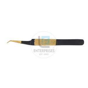 Pinces à extensions de cils de haute qualité en gros, pinces à extensions de cils plaquées or les plus vendues - Product Image 4