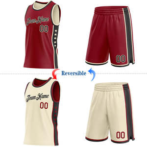 Ensemble d'uniformes de basketball réversibles personnalisés pour hommes – Maillot en mesh de haute qualité, tenue de sport d'équipe, design personnalisé, vente en gros - Product Image 2