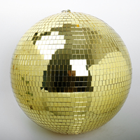 Boules de Noël disco en verre argenté laser de 30 cm, transparentes, pour décoration suspendue de la maison