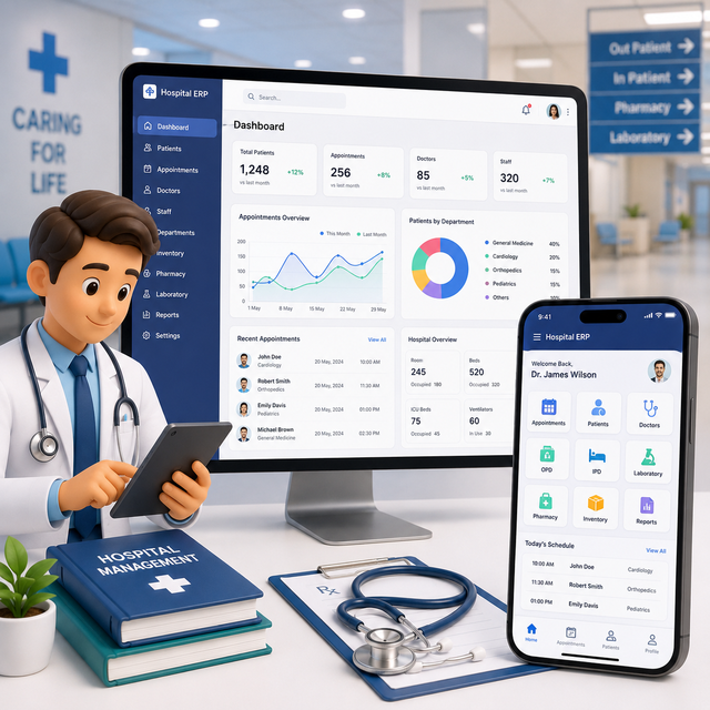 Top Software Development Agency for Hospital ERP Systems Healthcare Workflow Clinical Management Solutions-Stock Internet MAC