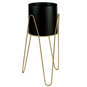 Soporte para Macetas de Metal Fundido de Estilo Clásico Personalizado, Decoración de Esquina de Mesa Dorada de Primera Clase, Forma de Alambre de Hierro Zig Zag para Jardín, Venta al por Mayor - Product Image 5