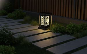 Lampes de jardin Vietnam CM Decor pour extérieur/villa/jardin, semi-encastrées, avec plan de conception AutoCAD, en acier/inox détachable, blanc chaud, 100 lm/W - Product Image 4